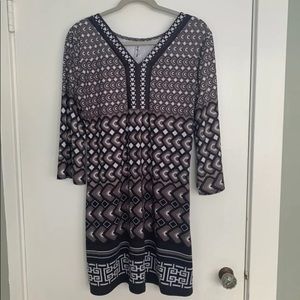 White mark shift dress.